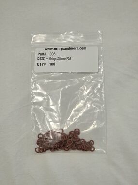 Brown Silicone O-Rings 008